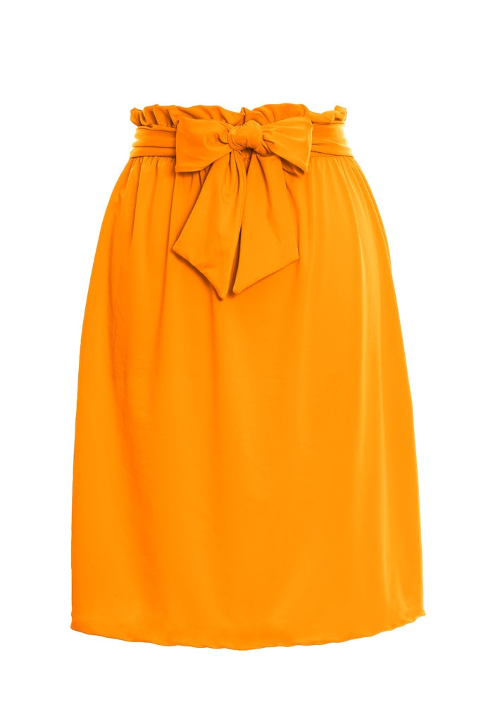 חצאית בגד ים כיווץ צהוב מנגו