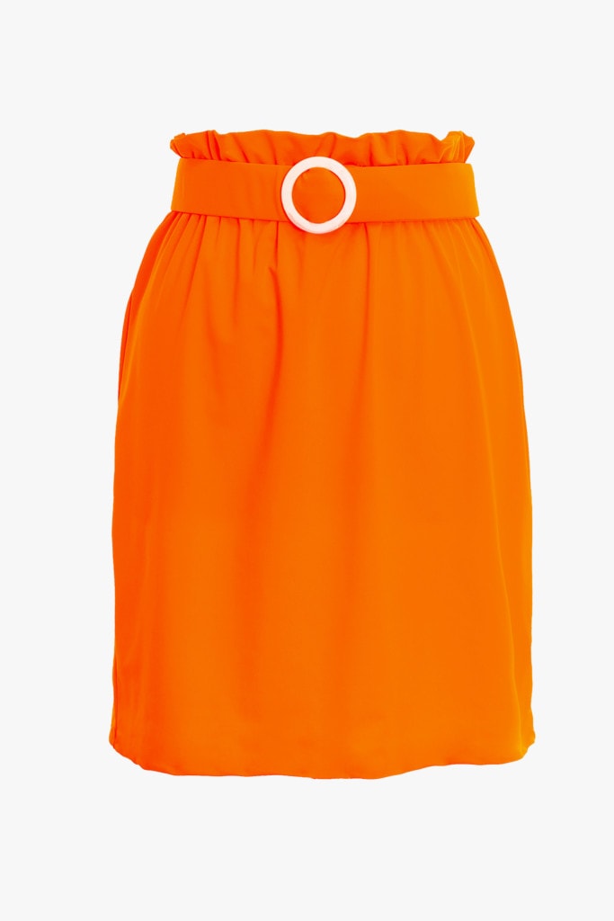 Gathered Skirt Orange
