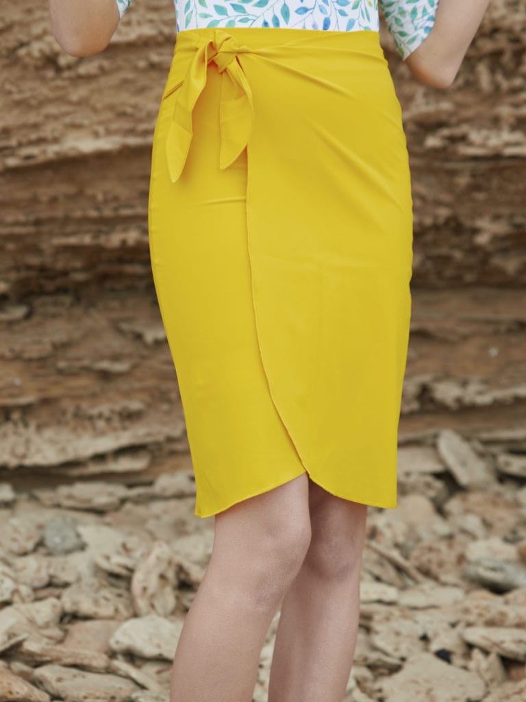 Wrap Skirt Yellow