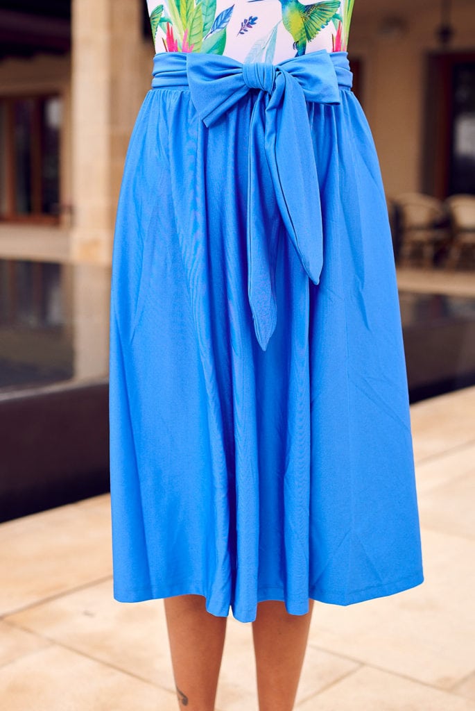 A Skirt Shiny Blue